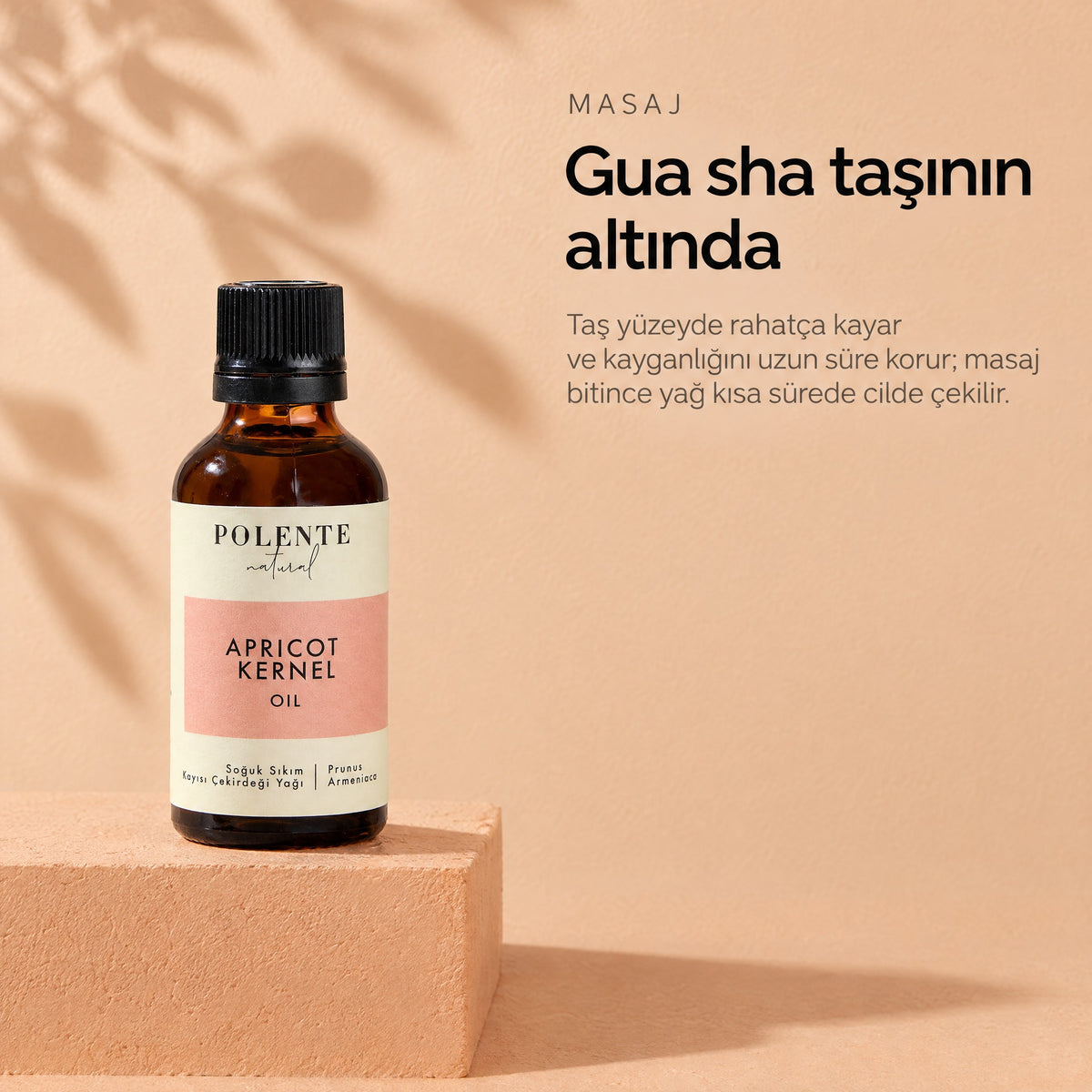 Kayısı Çekirdeği Yağı 50 ml — gua sha taşının altında