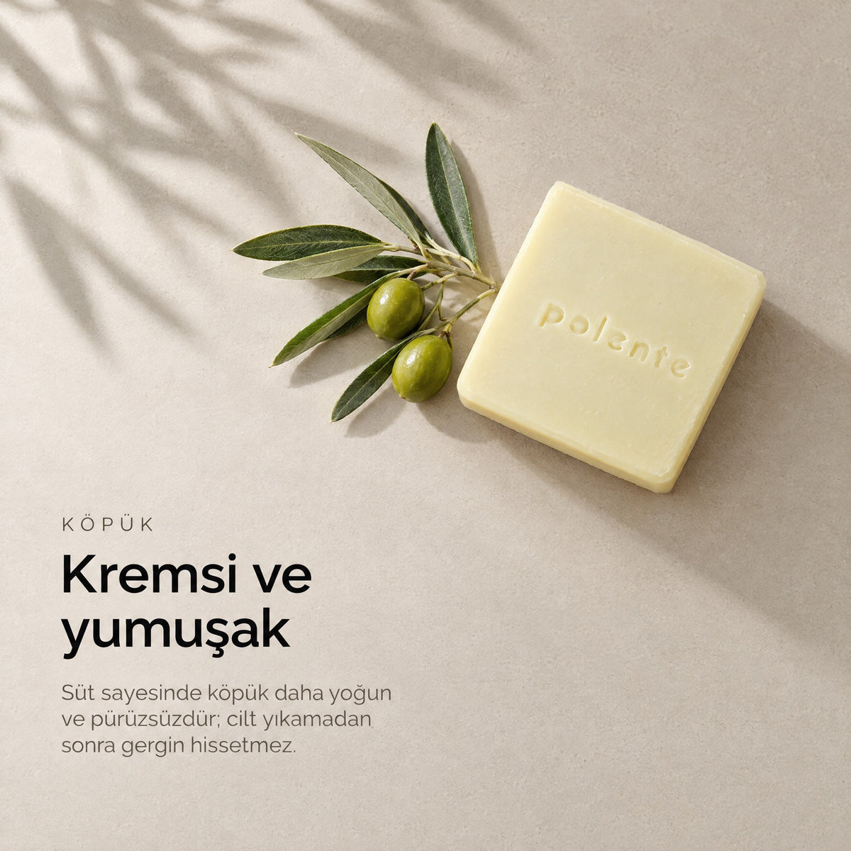 Keçi Sütü Sabunu — kremsi ve yumuşak