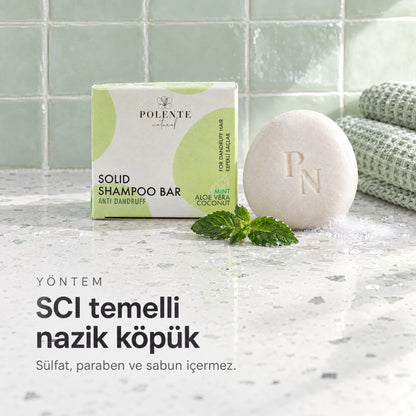 Kepek Karşıtı Rahatlatıcı Katı Şampuan — SCI temelli nazik köpük