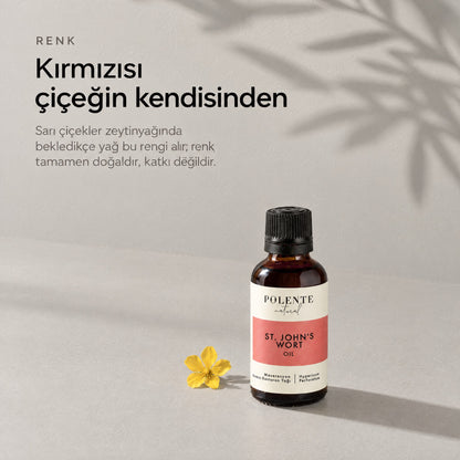 Kırmızı Kantaron Yağı 50 ml — kırmızısı çiçeğin kendisinden