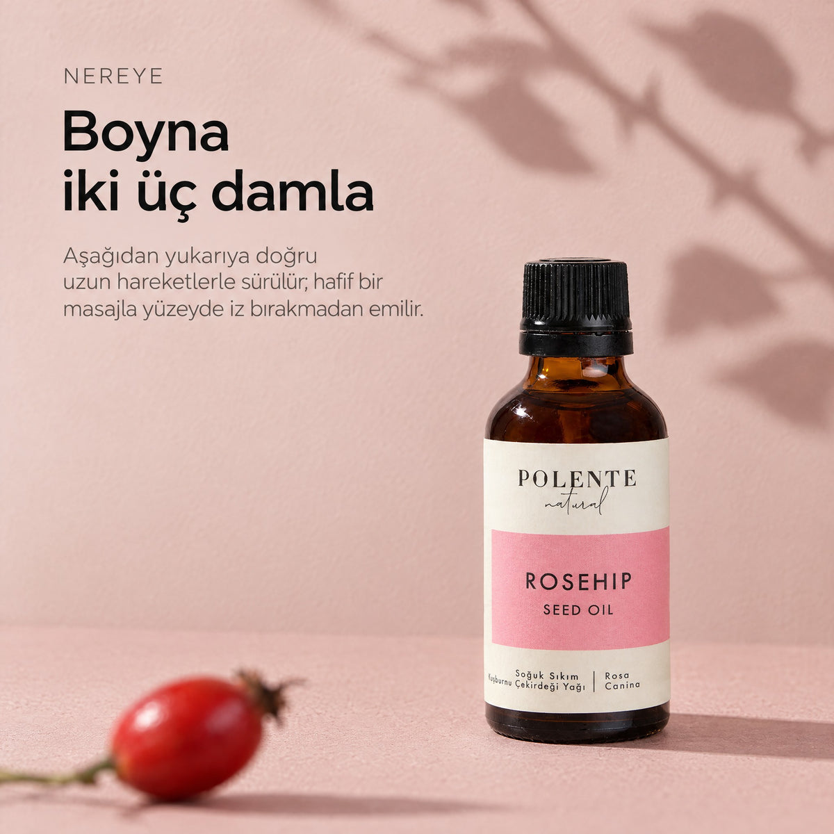 Kuşburnu Çekirdeği Yağı 50 ml — boyna iki üç damla
