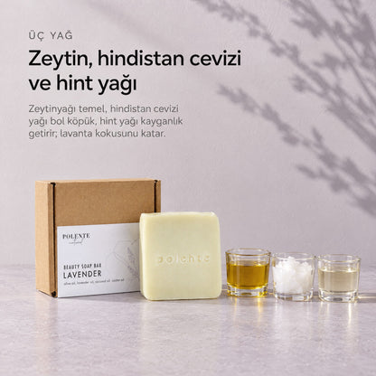 Lavanta Sabunu 110 gr — zeytin, hindistan cevizi ve hint yağı