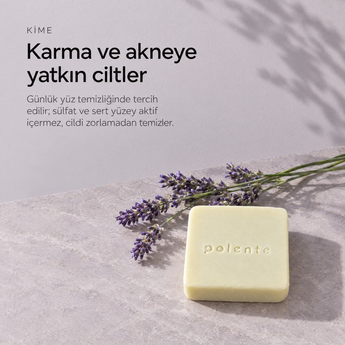 Lavanta Sabunu 110 gr — karma ve akneye yatkın ciltler