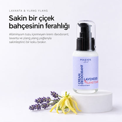 Lavanta &amp; Ylang Ylang Krem Deodorant 50 ml — Sakin bir çiçek bahçesinin ferahlığı