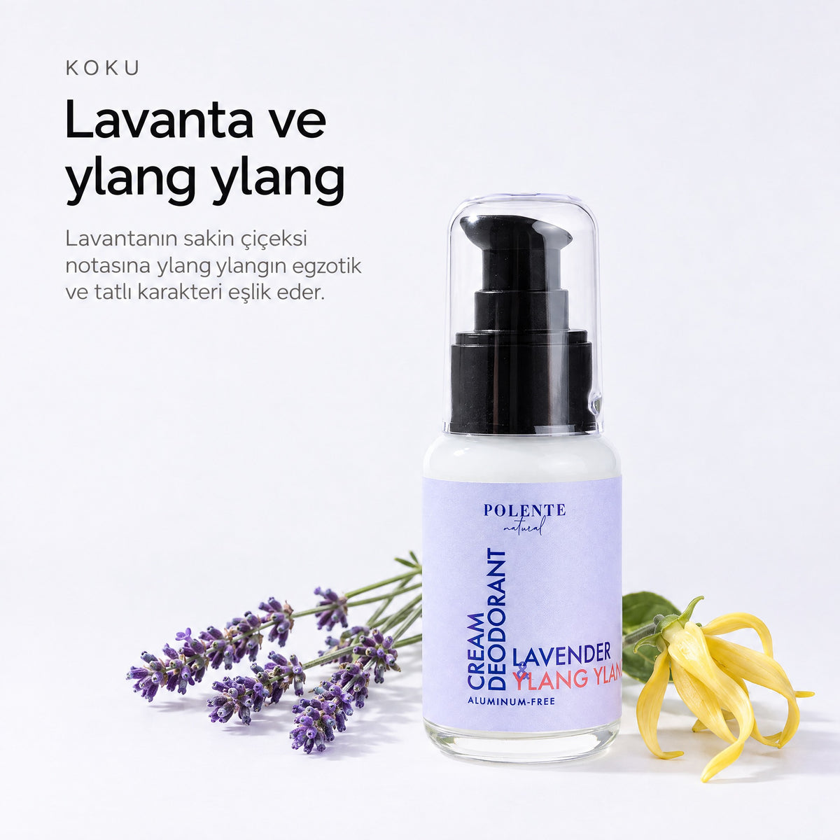 Lavanta &amp; Ylang Ylang Krem Deodorant 50 ml — Lavanta ve ylang ylang