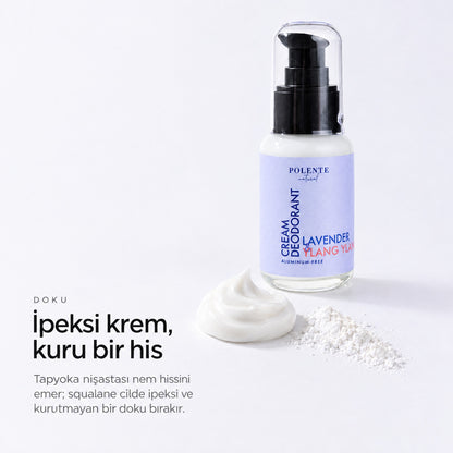 Lavanta &amp; Ylang Ylang Krem Deodorant 50 ml — İpeksi krem, kuru bir his