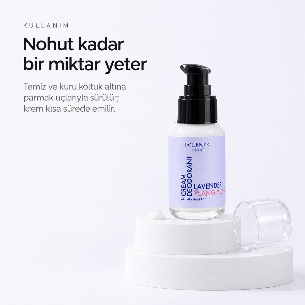 Lavanta &amp; Ylang Ylang Krem Deodorant 50 ml — Nohut kadar bir miktar yeter