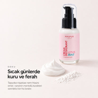 Lotus &amp; Mint Krem Deodorant 50 ml — Sıcak günlerde kuru ve ferah