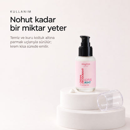 Lotus &amp; Mint Krem Deodorant 50 ml — Nohut kadar bir miktar yeter