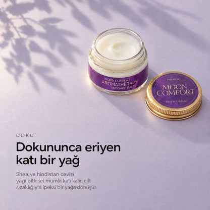 MOON COMFORT Katı Masaj Balmı 50 ml — dokununca eriyen katı bir yağ