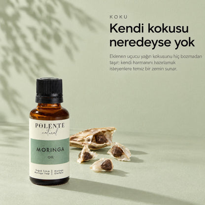 Moringa Yağı 30 ml — kendi kokusu neredeyse yok