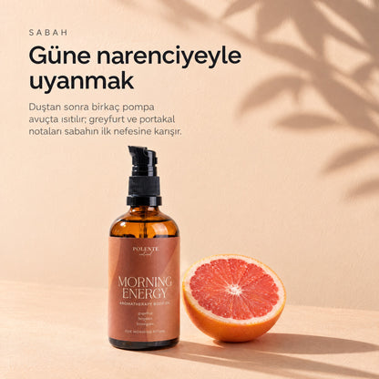MORNING ENERGY Aromaterapik Vücut Masaj Yağı 100 ml — güne narenciyeyle uyanmak