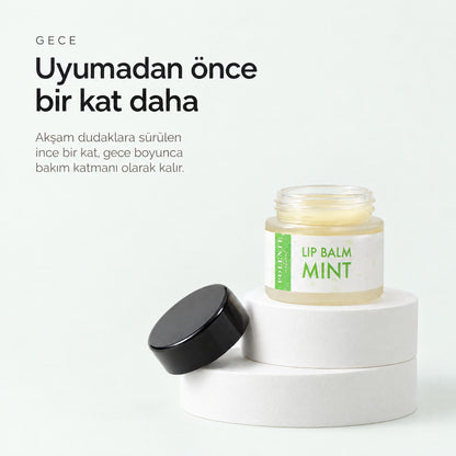Naneli Lip Balm 10 ml — Uyumadan önce bir kat daha