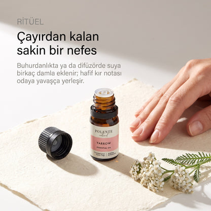 Civanperçemi uçucu yağı 5 ml — buhurdanlıkta ritüel