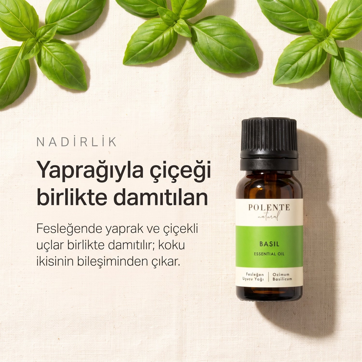 Yaprağıyla çiçeği birlikte damıtılan
