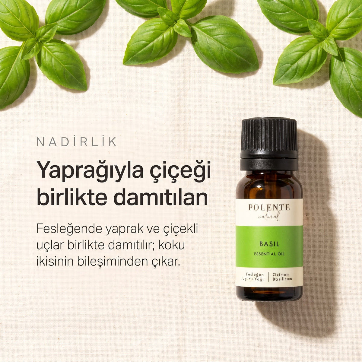 Yaprağıyla çiçeği birlikte damıtılan