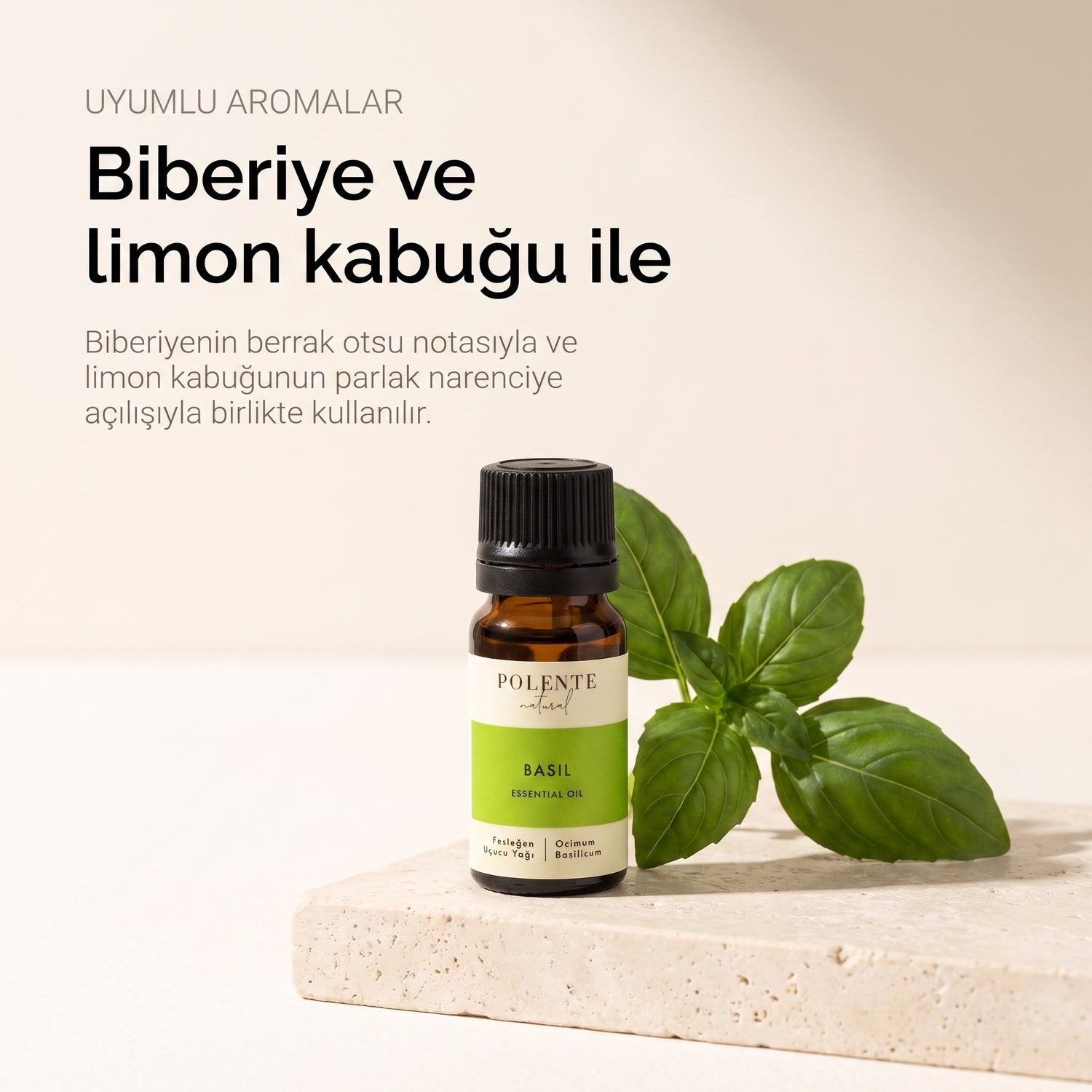 Biberiye ve limon kabuğu ile