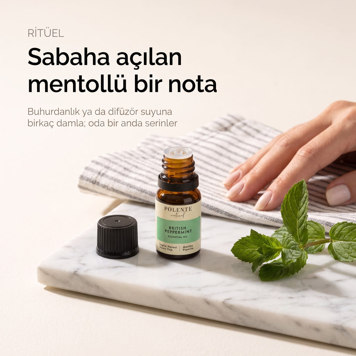 İngiliz nanesi uçucu yağı ritüel