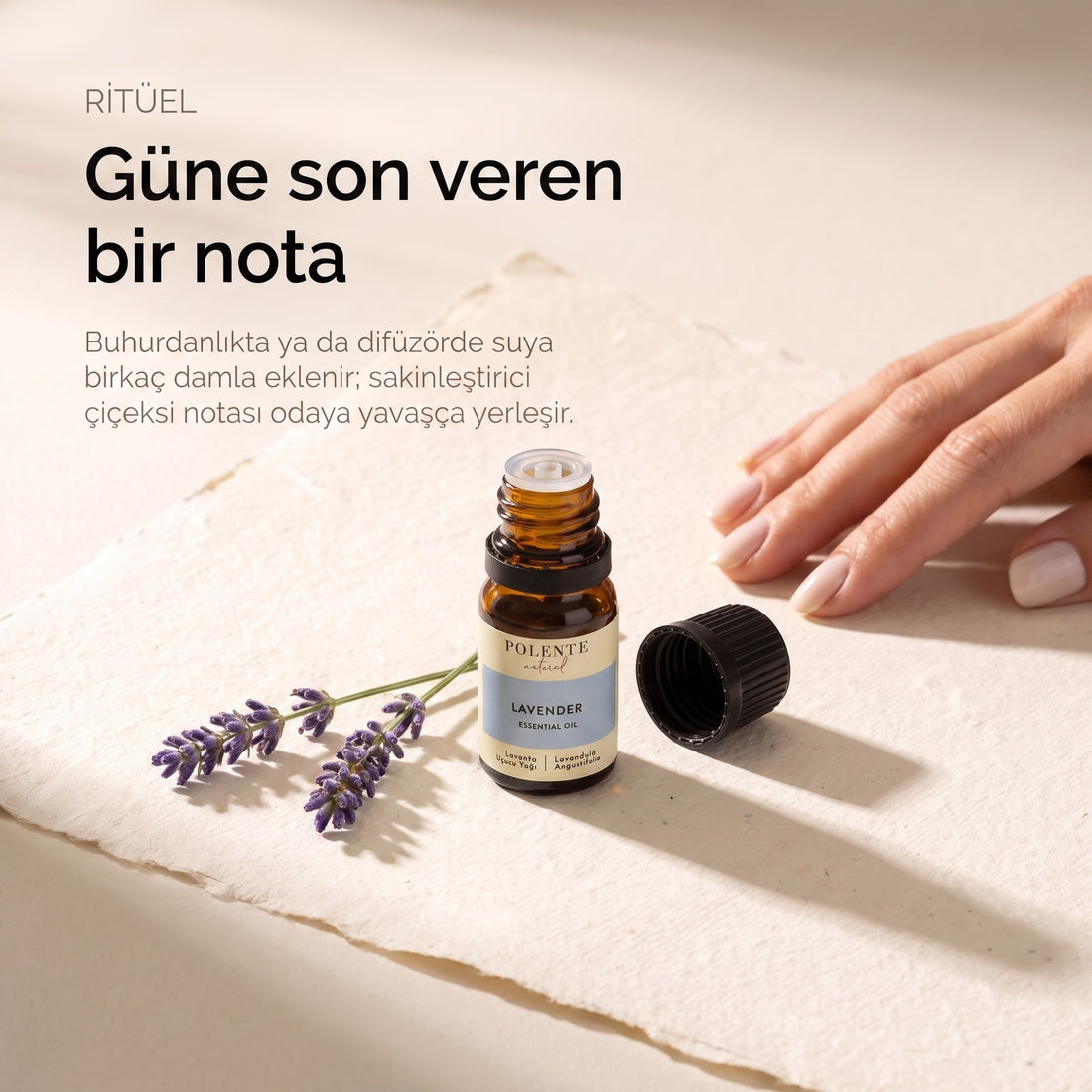 Lavanta uçucu yağı ritüel