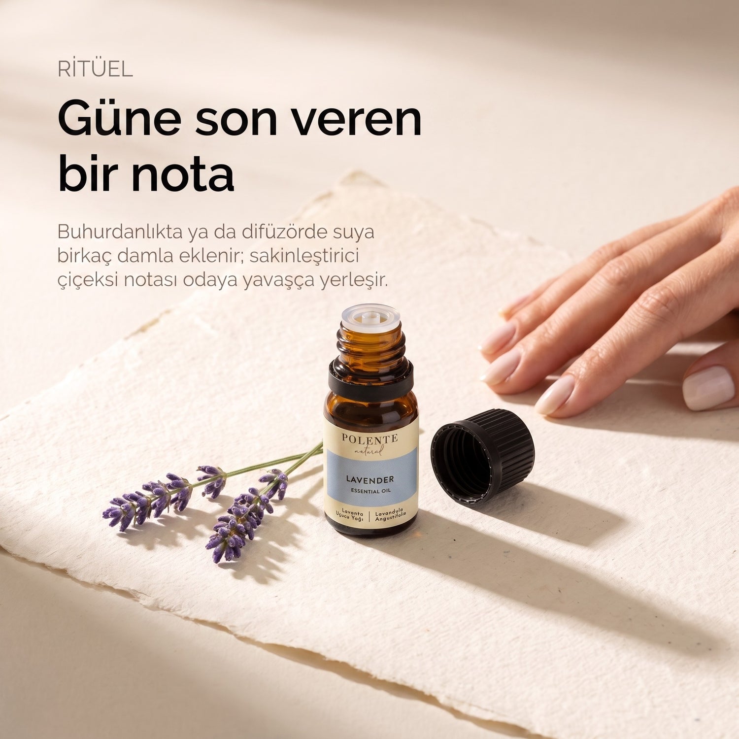 Lavanta uçucu yağı ritüel