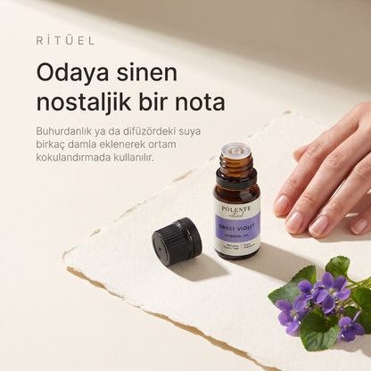Menekşe uçucu yağı 5 ml — odaya sinen nostaljik bir nota
