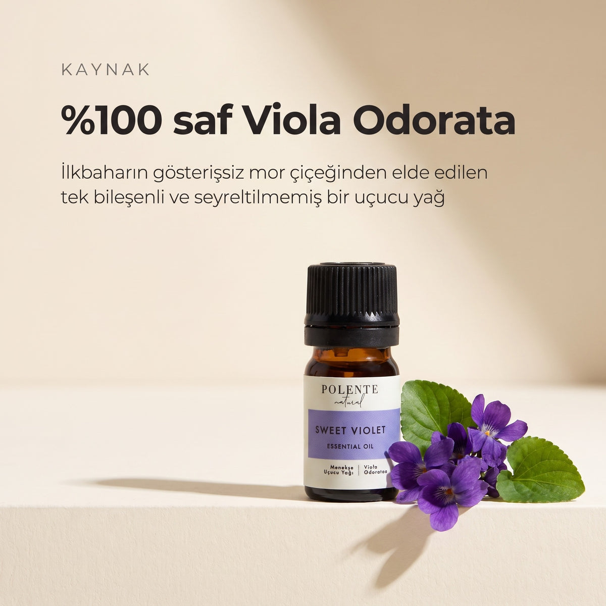 Menekşe uçucu yağı 5 ml — %100 saf Viola Odorata