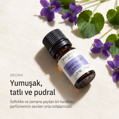 Menekşe uçucu yağı 5 ml — yumuşak, tatlı ve pudral