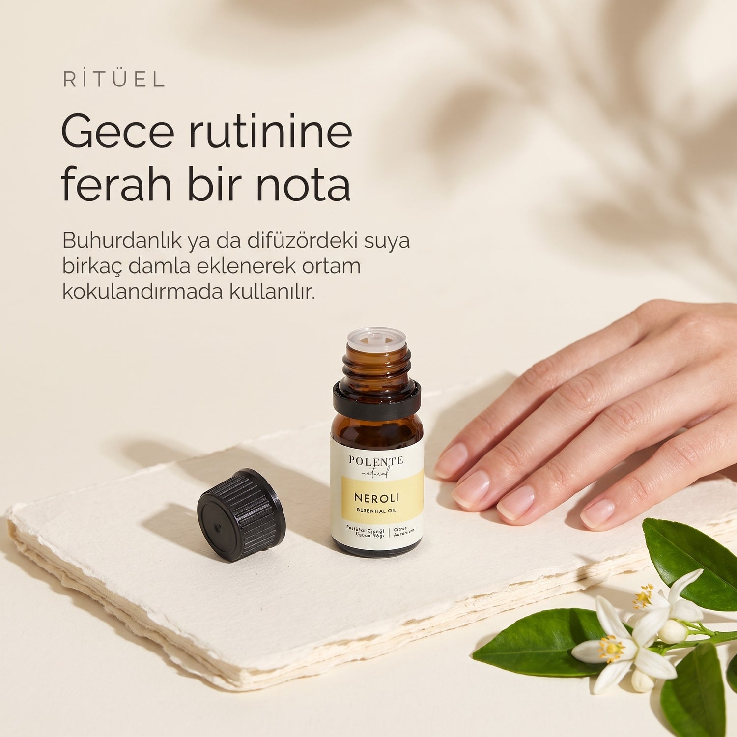 Neroli uçucu yağı 5 ml — gece rutinine ferah bir nota