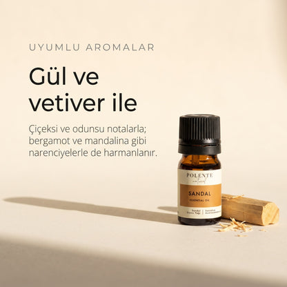 Sandal yağı ile uyumlu aromalar: gül ve vetiver