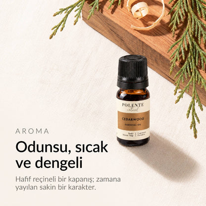 Sedir yağının odunsu, sıcak ve dengeli aroması