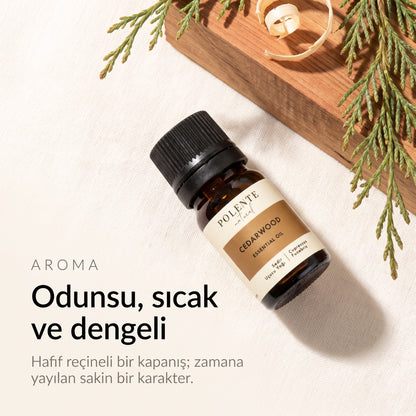 Sedir yağının odunsu, sıcak ve dengeli aroması