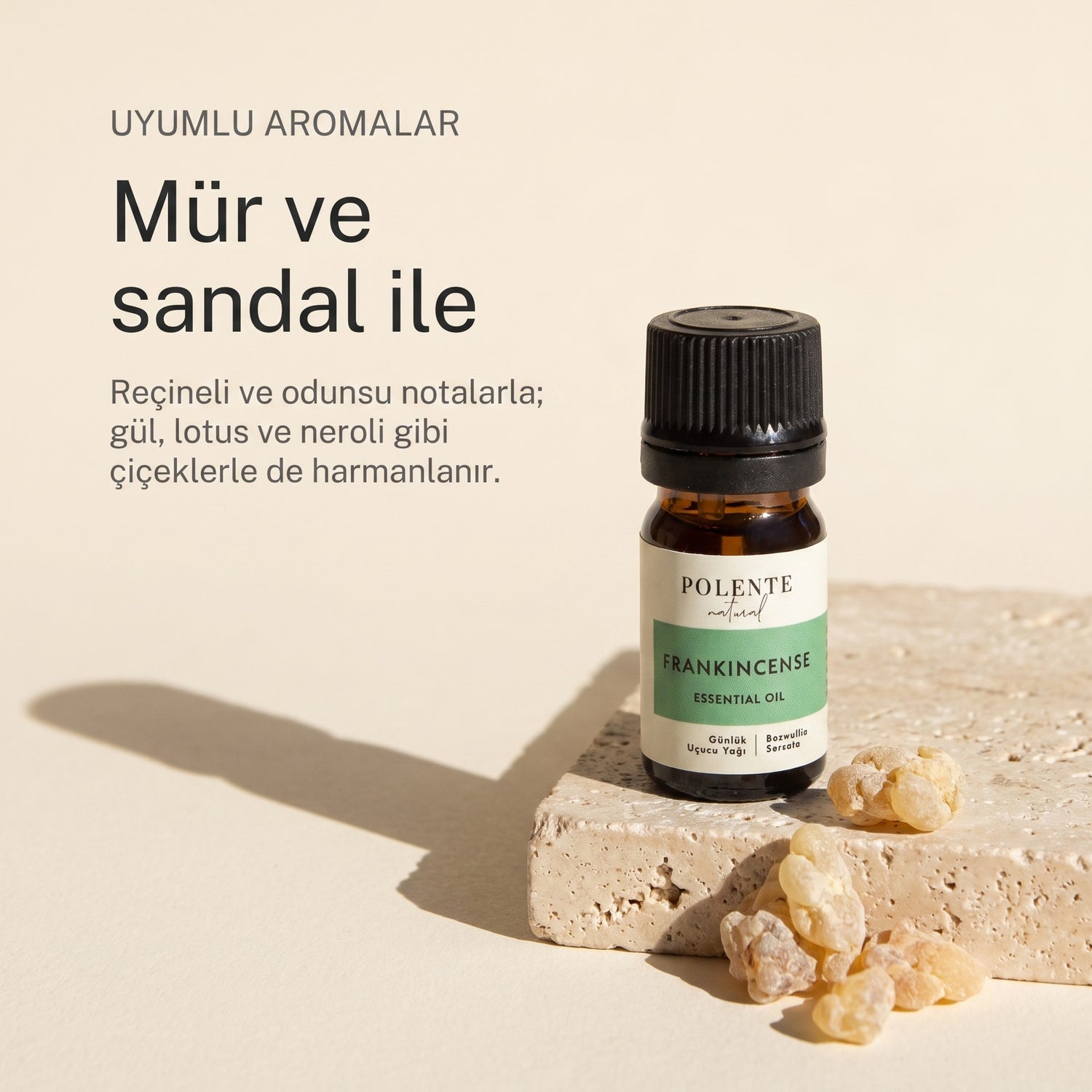 Günlük yağı ile uyumlu aromalar: mür ve sandal