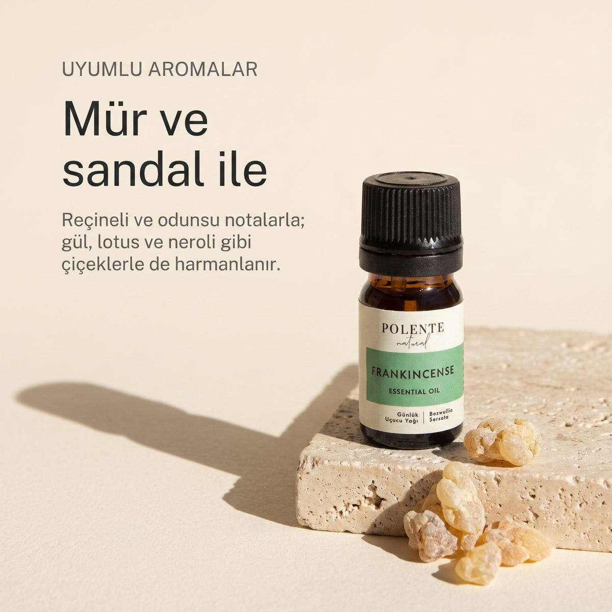 Günlük yağı ile uyumlu aromalar: mür ve sandal