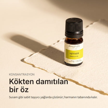 Kökten damıtılan vetiver özü