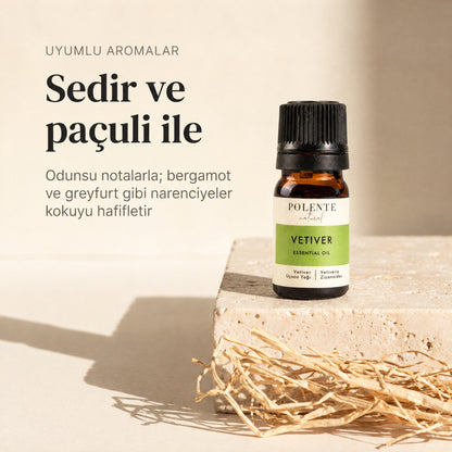 Vetiver yağı ile uyumlu aromalar: sedir ve paçuli