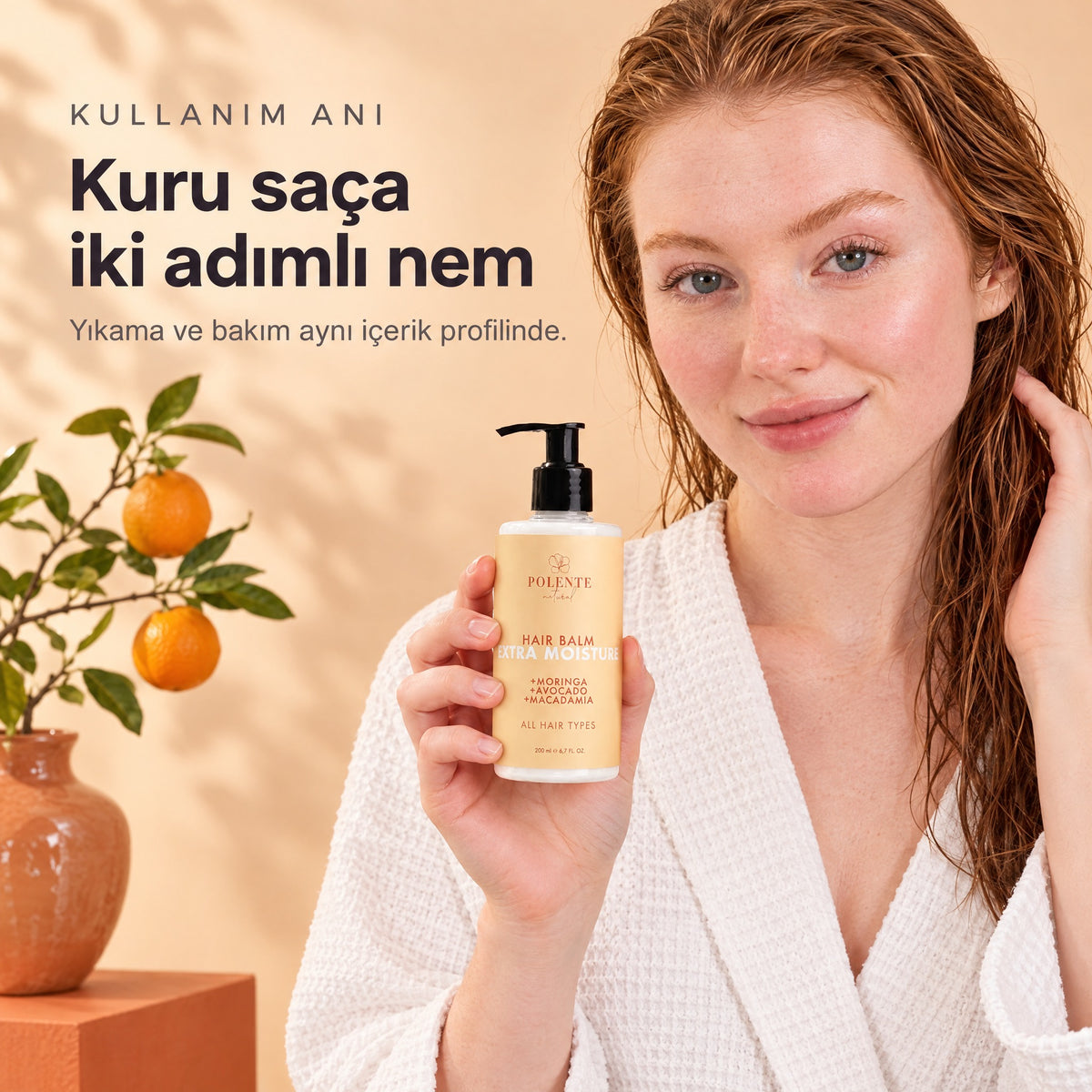 Yoğun Nemlendirici Saç Bakım Seti — Kuru saça iki adımlı nem