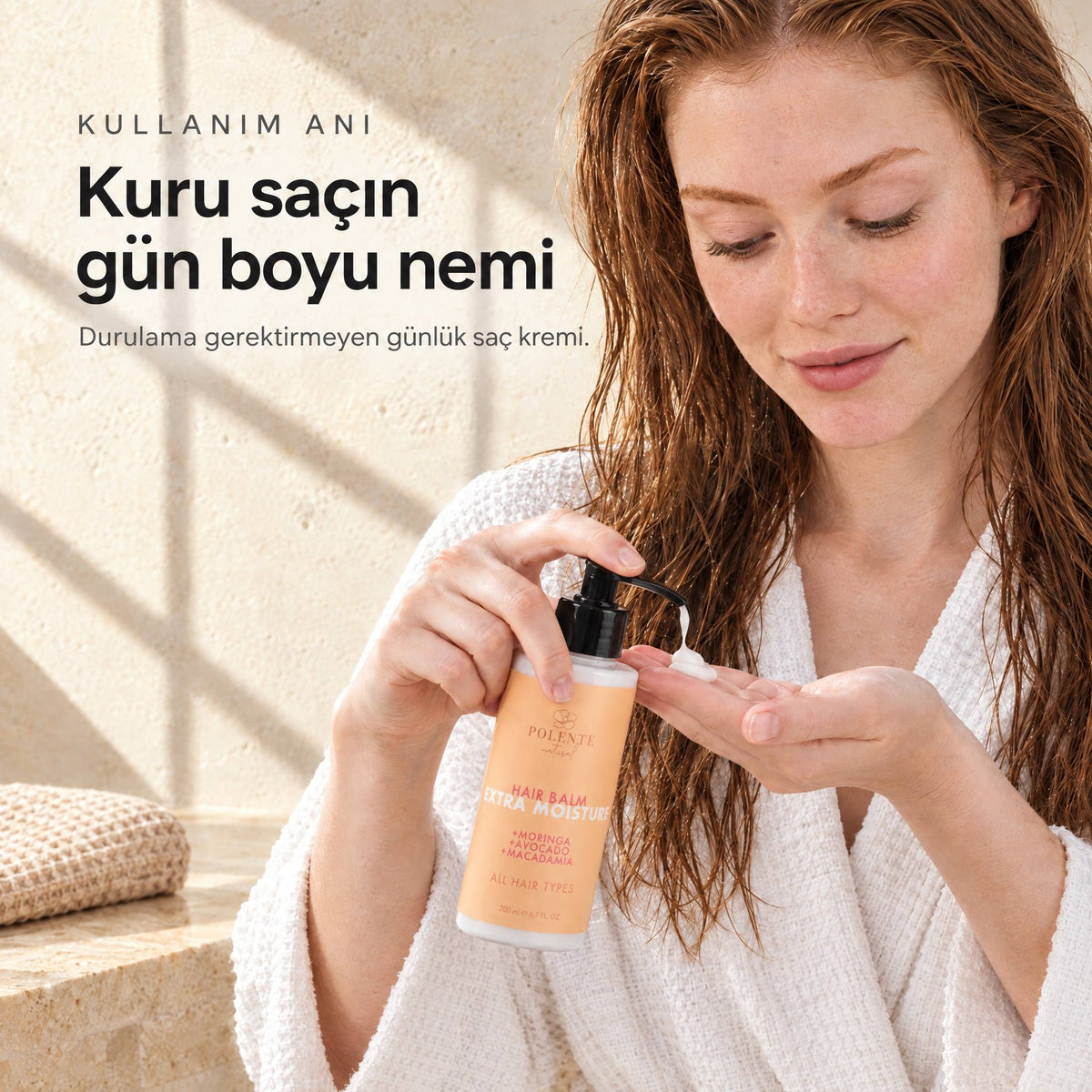 Yoğun Nemlendirici Saç Kremi — Kuru saçın gün boyu nemi