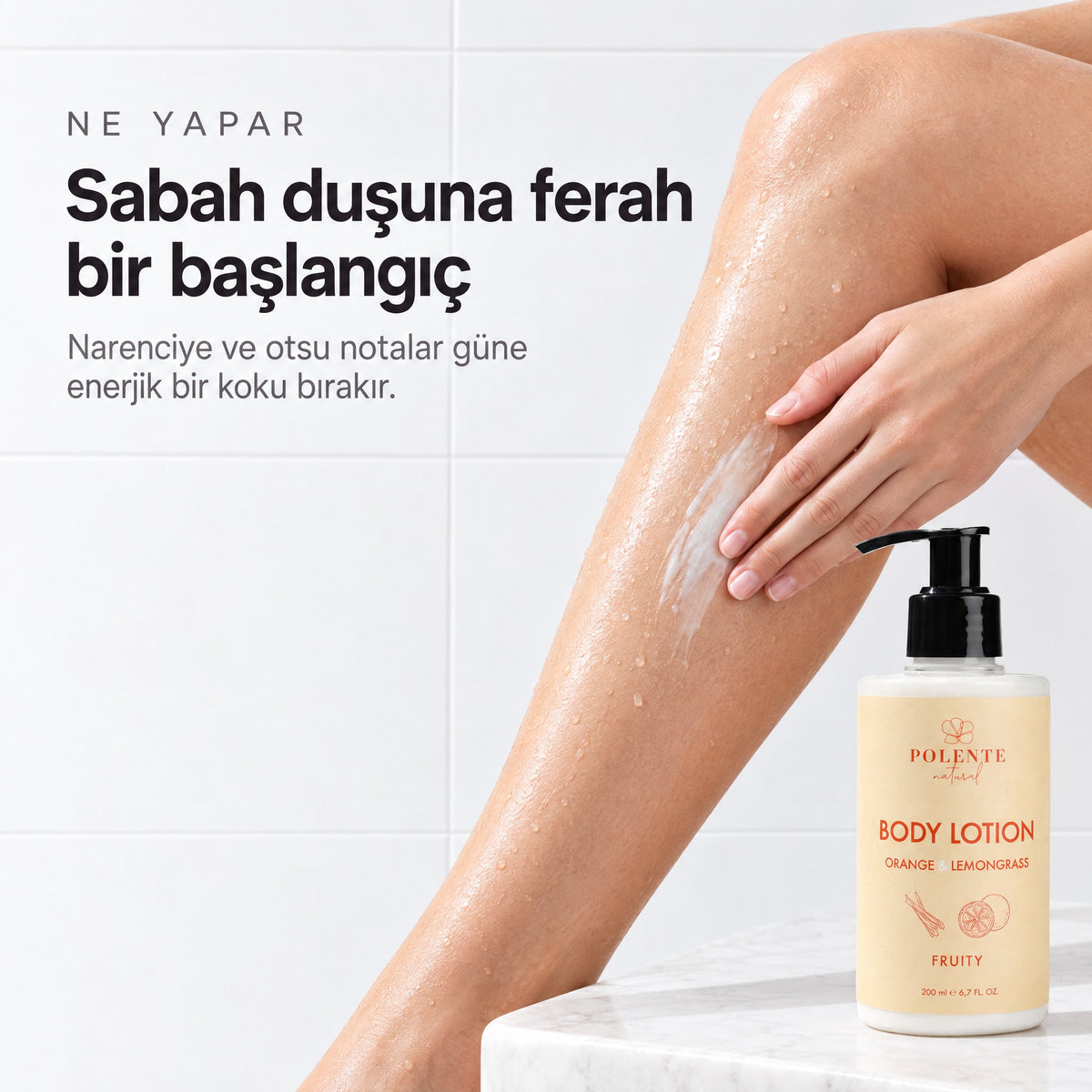 Portakal &amp; Limon Otu Vücut Losyonu 200 ml — sabah duşuna ferah bir başlangıç