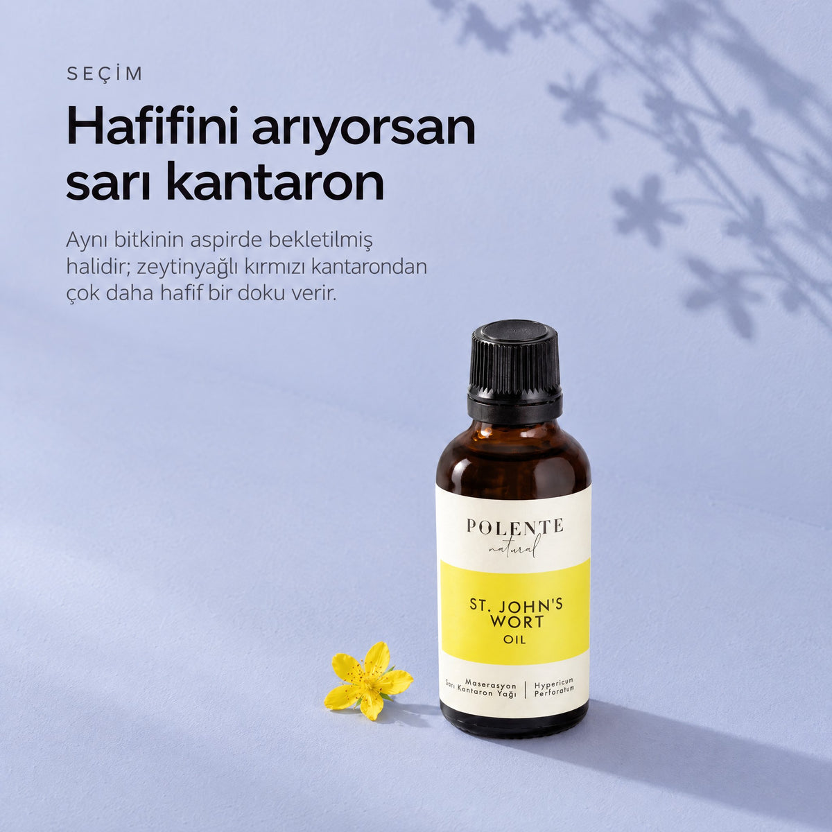Sarı Kantaron Yağı 50 ml — hafifini arıyorsan sarı kantaron
