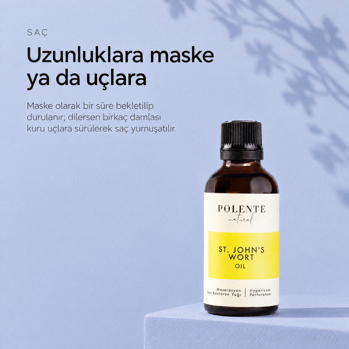 Sarı Kantaron Yağı 50 ml — uzunluklara maske ya da uçlara