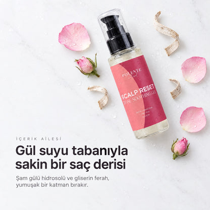 Scalp Reset Saç Derisi Jeli 100 ml — gül suyu tabanı, şam gülü yaprakları