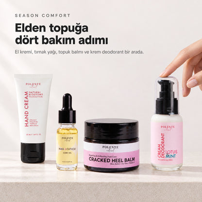 SEASON COMFORT — elden topuğa dört bakım adımı