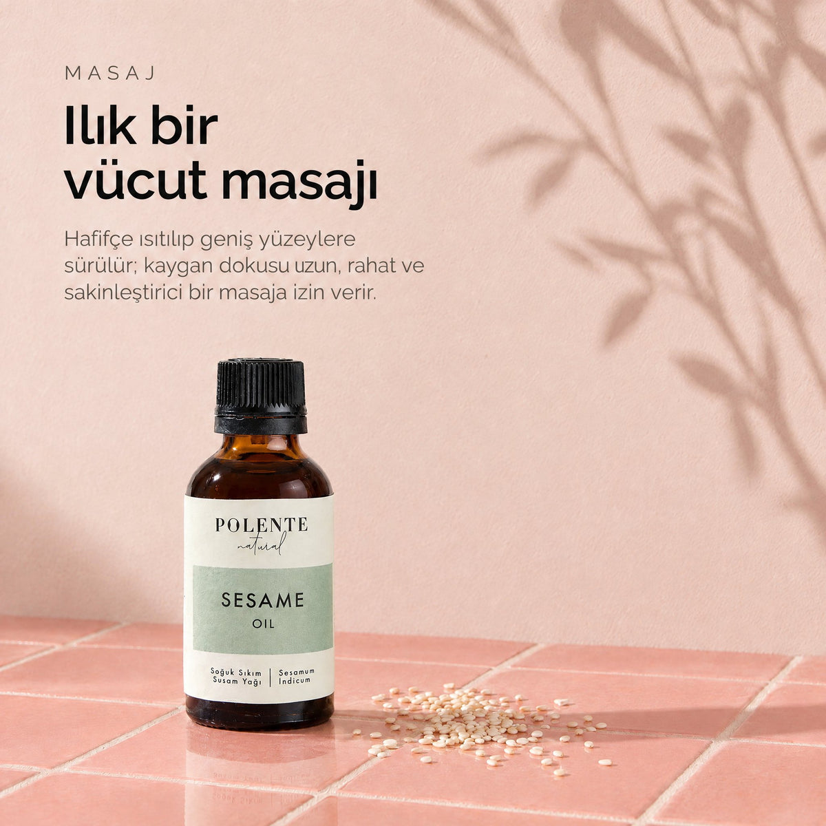 Susam Yağı 50 ml — ılık bir vücut masajı