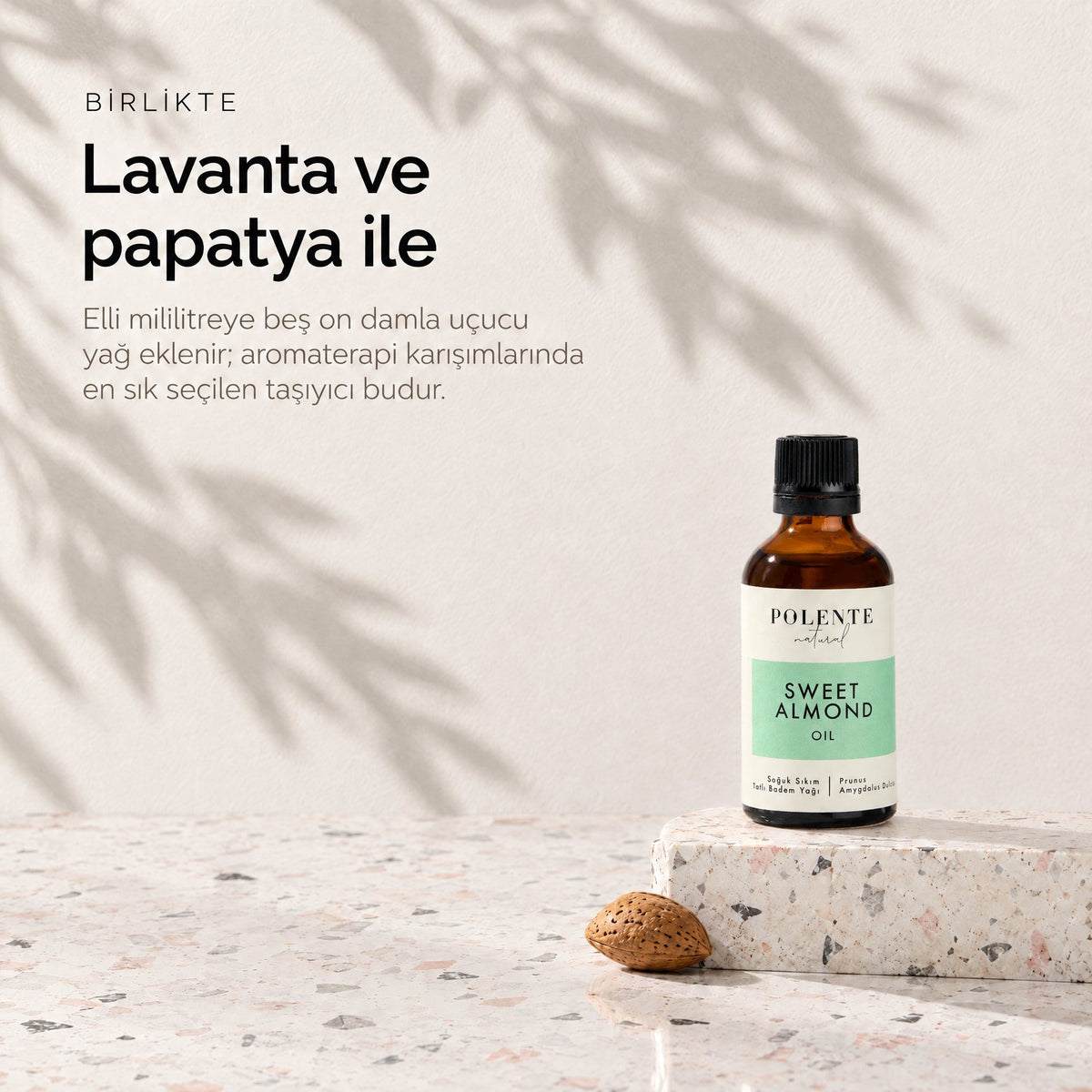 Tatlı Badem Yağı 50 ml — lavanta ve papatya ile