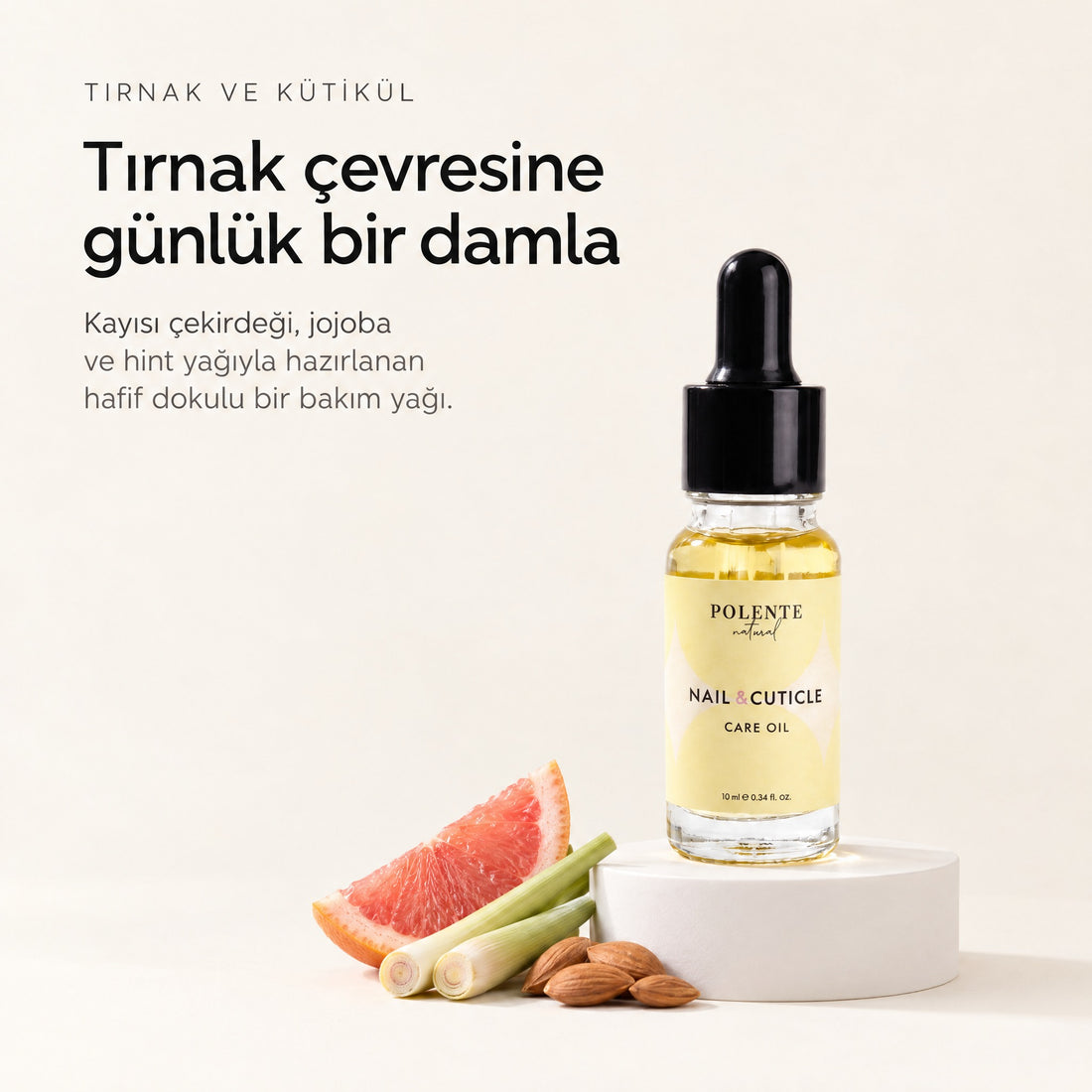 Tırnak ve Kütikül Bakım Yağı 10 ml — Tırnak çevresine günlük bir damla