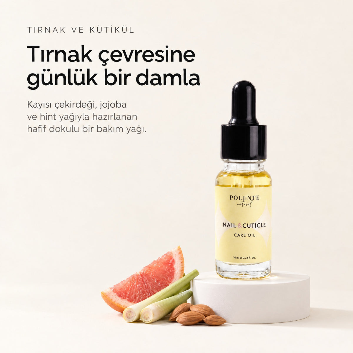 Tırnak ve Kütikül Bakım Yağı 10 ml — Tırnak çevresine günlük bir damla