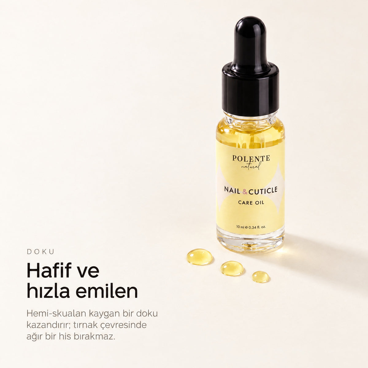 Tırnak ve Kütikül Bakım Yağı 10 ml — Hafif ve hızla emilen