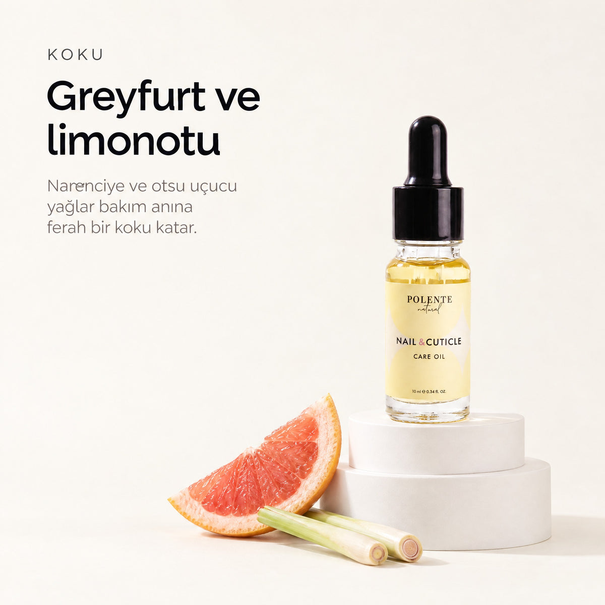 Tırnak ve Kütikül Bakım Yağı 10 ml — Greyfurt ve limonotu