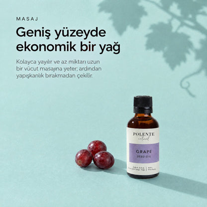 Üzüm Çekirdeği Yağı 50 ml — geniş yüzeyde ekonomik bir yağ