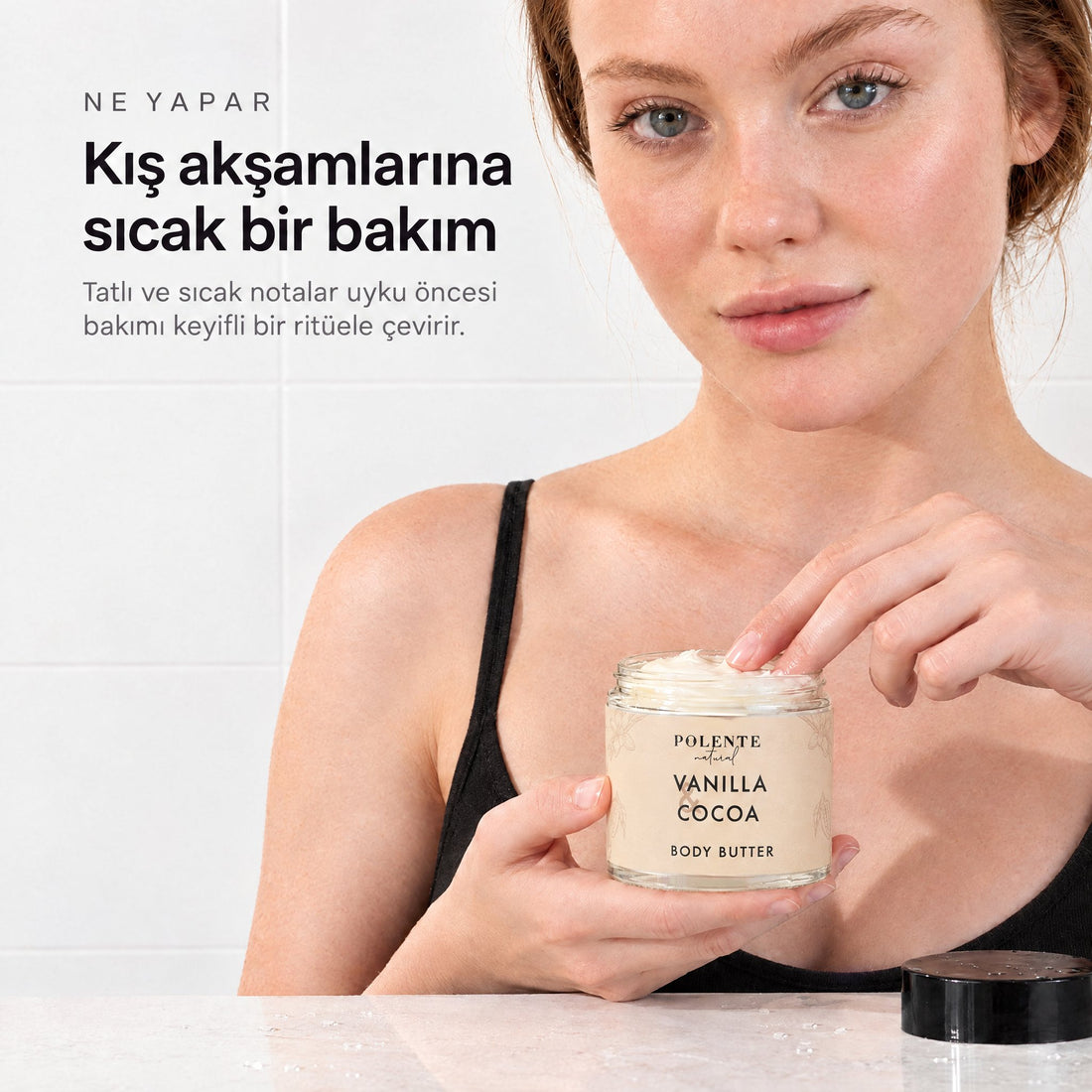 Vanilya &amp; Kakao Body Butter 100 ml — kış akşamlarına sıcak bir bakım
